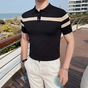 Troy Slim Knitted Polo Shirt